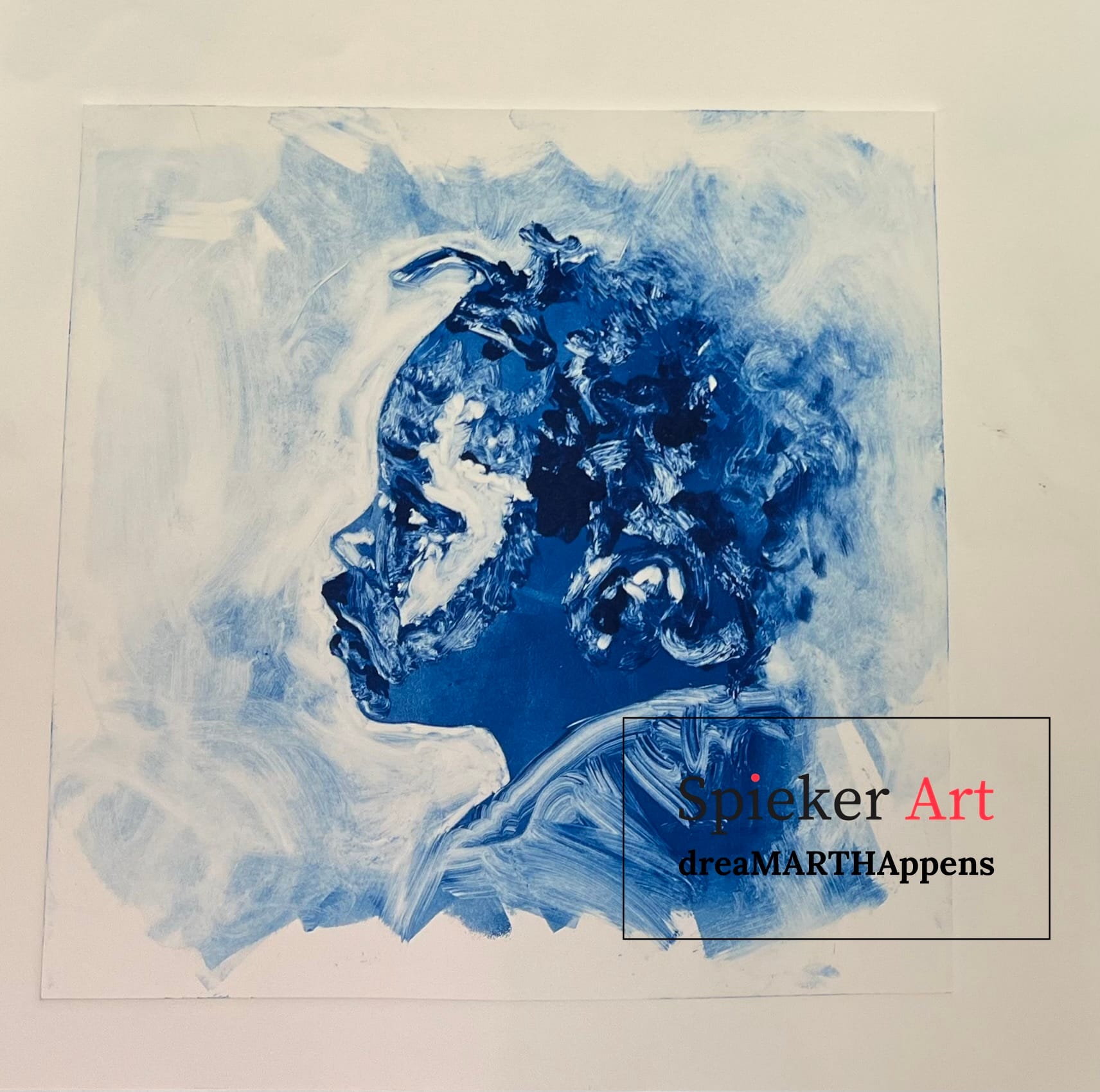 monotype portrait of Elijah