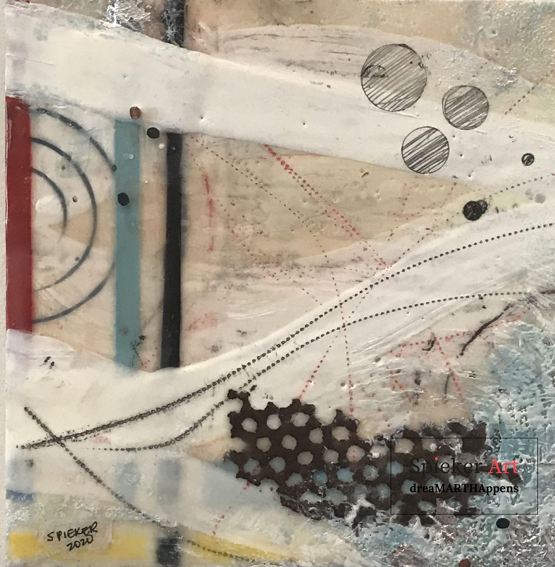 abstract encaustic
